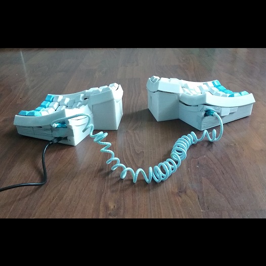 back view of keyboard